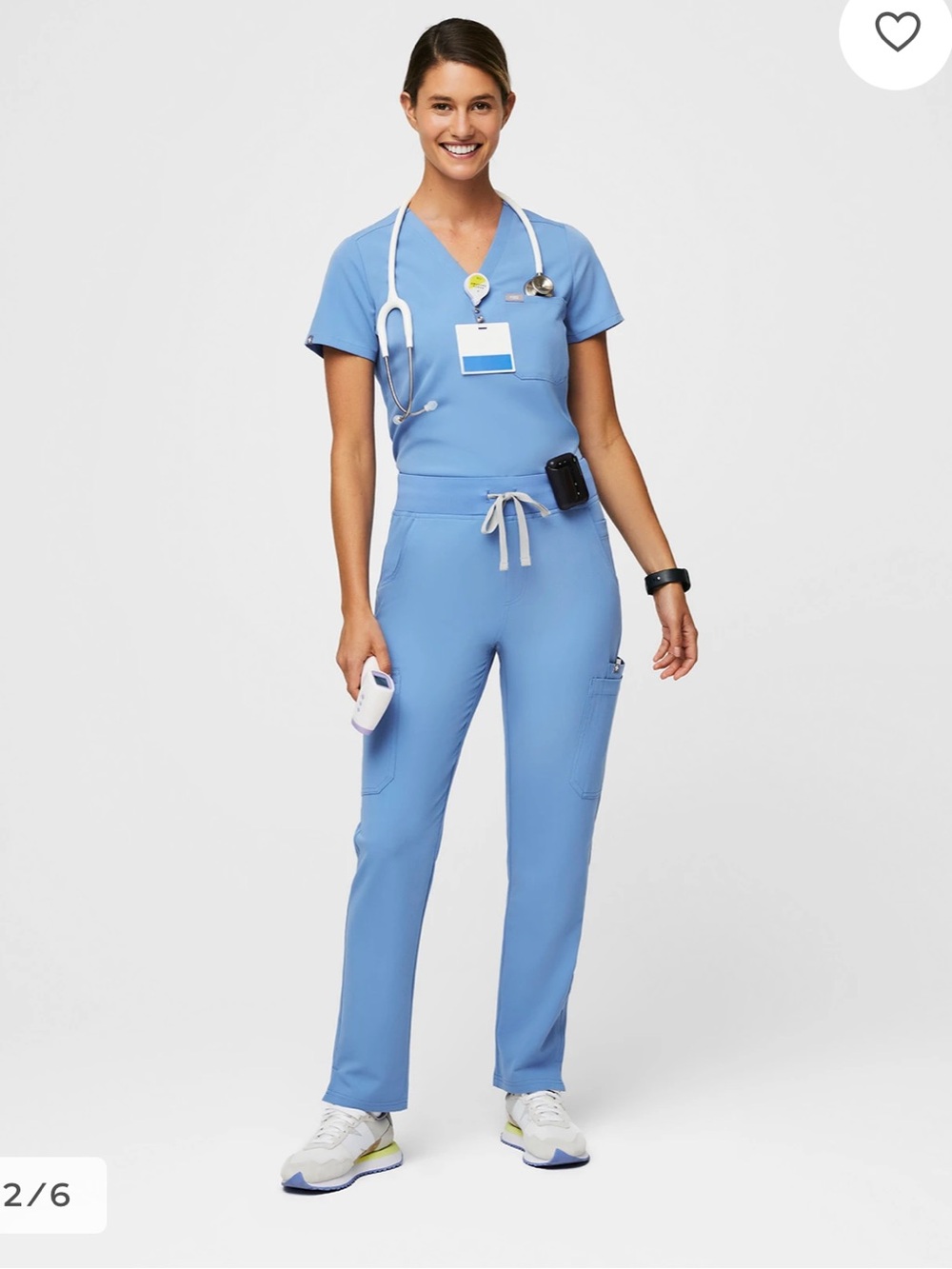 Figs Women's Scrub Set in Light Blue